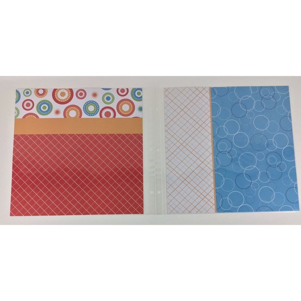 Scrapbook Lot Pages Bright Colors Family Kids Cut Outs 12x12 Paper Makes 16 Page - Picture 8 of 13